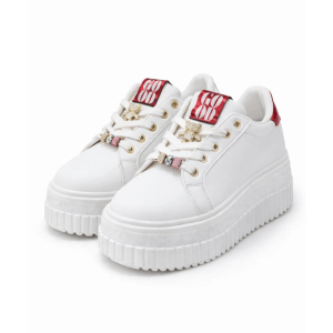 Zapatillas Blancas de Plataforma con Detalles Decorativos