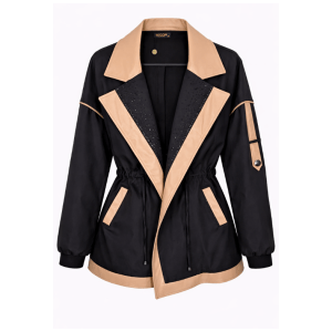 Chaqueta estilo Parca Detalles Pedrería